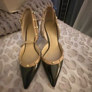 BCBG Black heels/pumps with gold studs